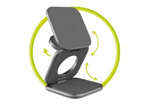 Ładowarka Mobile Origin Mobile Origin 3in1 Qi2 25W UltraSlim Foldable Charger PW36 MagSafe Compatible Space Grey 6