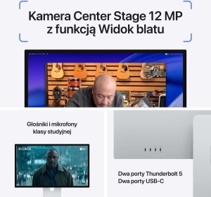 Monitor Apple Studio Display XDR - Szkło Standardowe - Podstawka z regulacją pochylenia oraz wysokości (MFEL4RC/A) 5