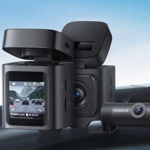 Wideorejestrator Baseus Kamera samochodowa Baseus PrimeTrip VD1 wideorejestrator 2K+1080p - czarna 4