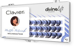 Clavier CLAVIER_Kępki Rzęs Divine Lift Eyelashes by Marta „Zmalowana” Parciak – natychmiastowy lifting i zagęszczenie, 10-13mm 2