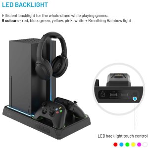Fixed Stacja wielofunkcyjna do Xbox Series X/S czarna (FIXXB-MCS-BK) 6