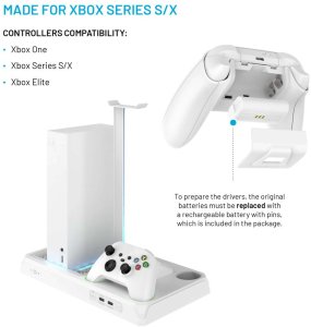 Fixed Stacja wielofunkcyjna do Xbox Series X/S biała (FIXXB-MCS-WH) 3