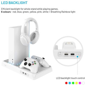 Fixed Stacja wielofunkcyjna do Xbox Series X/S biała (FIXXB-MCS-WH) 6