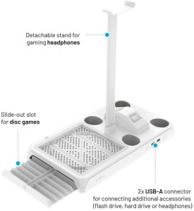 Fixed Stacja wielofunkcyjna do Xbox Series X/S biała (FIXXB-MCS-WH) 7