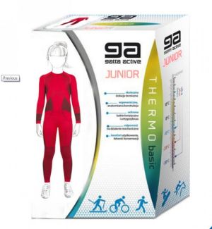 Gatta Bielizna dziecięca Komplet Thermo Junior Girl Paula 9S Raspberry r. 122-128 2