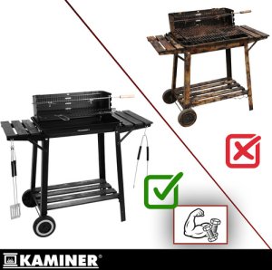 Kaminer Grill ogrodowy z pokrywą 93x41x86cm 12