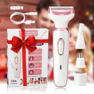 Verk Golarka elektryczna damska 4w1 do twarzy ciała bikini i brwi USB 6