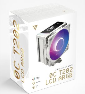Chłodzenie CPU Modecom Volcano 0C T202 LCD ARGB 120 białe (MC-C-T202-AFL-W) 7