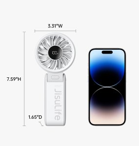 Wentylator Jisulife Mini wentylator Jisulife Handheld Fan Life7 3600mAh przenośny wiatraczek USB - szary 10