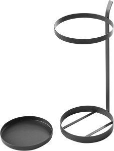 Beliani Stojak na parasole LOBAMBA Metal Czarny 4
