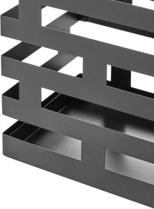 Beliani Stojak na parasole KAMSAR Metal Czarny 7