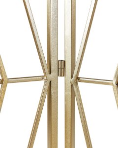 Beliani 3-panelowy parawan pokojowy ASOLO Złoty 117 cm 170 cm 6