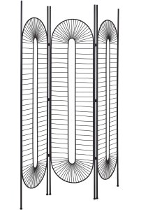 Beliani 3-panelowy parawan pokojowy NOALE Czarny 135 cm 170 cm 4