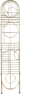 Beliani 3-panelowy parawan pokojowy TURANIA Złoty 100 cm 170 cm 5