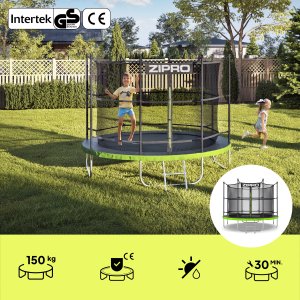 Trampolina ogrodowa Zipro Jump Pro z siatką wewnętrzną 8FT 252cm 2