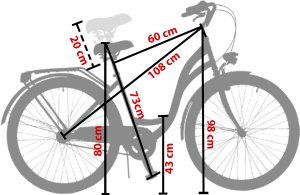 Kozbike Rower miejski Kozbike 28 (K14) 3bieg czarny (białe opony, przerzutka Sturmey Archer) (J7) 2