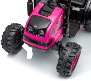 Milly Mally Milly Mally Pojazd na akumulator Traktor z przyczepą Farmer Pink EDUKAMP 4