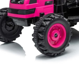 Milly Mally Milly Mally Pojazd na akumulator Traktor z przyczepą Farmer Pink EDUKAMP 5