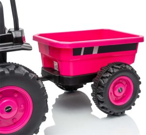 Milly Mally Milly Mally Pojazd na akumulator Traktor z przyczepą Farmer Pink EDUKAMP 6