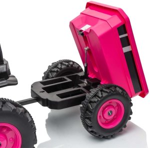 Milly Mally Milly Mally Pojazd na akumulator Traktor z przyczepą Farmer Pink EDUKAMP 7