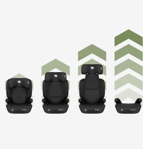 Fotelik samochodowy Ecotoys Fotelik Samochodowy 15-36Kg Isofix Tulano I-Size Czarny Poddupnik 100-150Cm 4