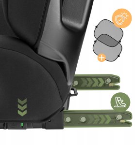 Fotelik samochodowy Ecotoys Fotelik Samochodowy 15-36Kg Isofix Tulano I-Size Czarny Poddupnik 100-150Cm 7