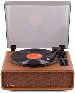 Gramofon Audizio Gramofon HIFI BT Laredo brązowy Audizio one size 3