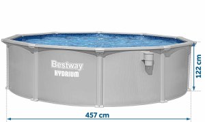 Bestway Basen ogrodowy panelowy całoroczny 457 x 122 cm 13w1 Bestawy 56384 7