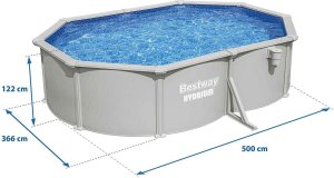 Bestway Basen ogrodowy panelowy całoroczny 500x366x122 cm 13w1 Bestawy 56586 11