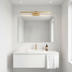 Kinkiet Toolight Kinkiet łazienkowy LED APP1865-1W 80 cm Złoty Szczotkowany 3