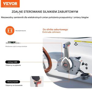 GERMAN Manetka do silnika zaburtowego boczna z trimem i zawleczką Evinrude Johnson 3
