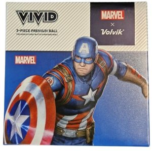 Volvik Piłki golfowe MARVEL X VOLVIK - Zestaw Prezentowy CAPITAN AMERICA 2