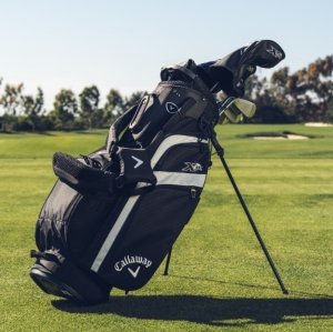CALLAWAY Zestaw kijów do golfa CALLAWAY XR-26 (12 kijów z torbą standbag/na nóżkach czarno-srebrna, szafty grafitowe regular) 17