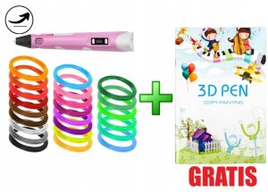 Długopis 3D XMaster Długopis 3D drukarka 3d PEN zestaw XXL Niebieski wkłady filament szablony 5