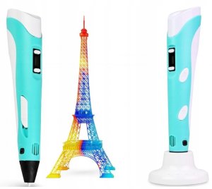 Długopis 3D XMaster Długopis 3D drukarka 3d PEN zestaw XXL Niebieski wkłady filament szablony 9