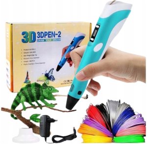 XMaster Długopis 3D drukarka 3d PEN zestaw XXL Różowy wkłady filament szablony 4