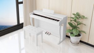 Kruger&Matz Pianino cyfrowe białe 88 klawiszy klawiatura ważona poli 256 Kruger&Matz 7
