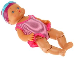 NoboKids Lalka Pływająca do Wody Bobas do Kąpieli Pływaczka Zabawka dla Dzieci 2