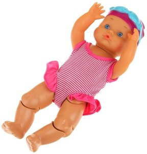NoboKids Lalka Pływająca do Wody Bobas do Kąpieli Pływaczka Zabawka dla Dzieci 9