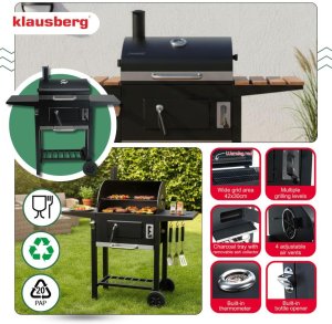 Palenisko ogrodowe Klausberg Grill ogrodowy, zaawansowane, pełna kontrola grillowania, klausberg 9