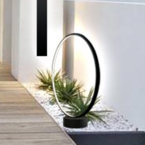 Shilo Ring ogrodowy Abira 9914 LED 30W 3000K z wtyczką IP44 antracyt 3