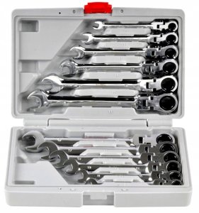 KELTIN Klucze p-o z łamane grzechotką 8-19mm 12el./walizka/(8) 7