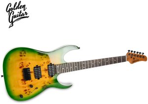 Golden Guitar Gitara elektryczna  superstrat -Golden Guitar Strat2 zielony one size 12