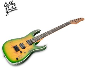 Golden Guitar Gitara elektryczna  superstrat -Golden Guitar Strat2 zielony one size 9