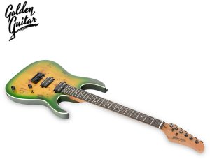 Golden Guitar Gitara elektryczna  superstrat -Golden Guitar Strat2 zielony one size 10