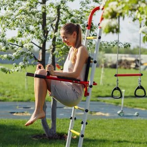 Małpiszon Plac zabaw Fitness Plus ogród | Drabinki Kosz Worek Poręcze | 100 kg 8