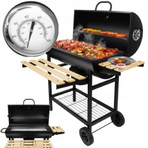 Home Life Grill Z Pokrywą Ogrodowy Węglowy Duży Mark Adler Roast 8.0 Na Kółkach 13