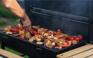 Home Life Grill Z Pokrywą Ogrodowy Węglowy Duży Mark Adler Roast 8.0 Na Kółkach 9