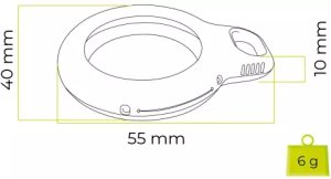 Mobile Origin Mobile Origin Airtag Loop Case Holder A1, white 10