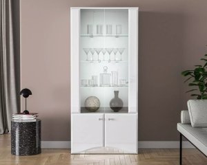 ML Meble Witryna BLANC 01 2D biały połysk ML MEBLE 6